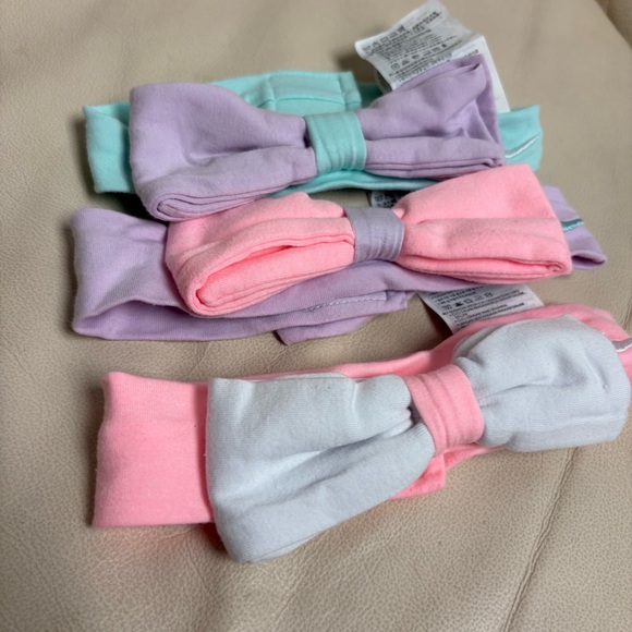 NIKE Set of 3 Baby Girl Create Bow Headband 0-6 Months Color Doll - Picture 3 of 11